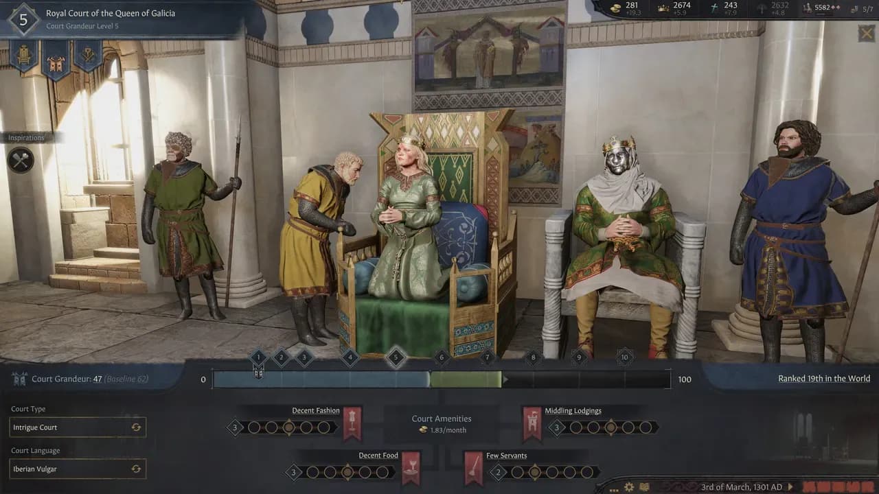 Screenshot 1 di Crusader Kings III: Royal Court PC Steam CD Key