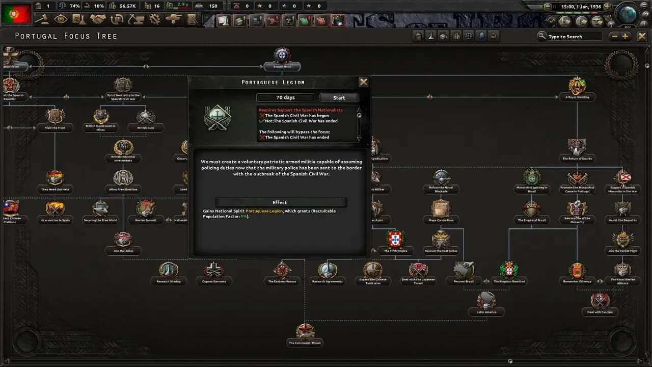 Hearts of Iron IV: La Résistance PC Steam CD Key screenshot 6