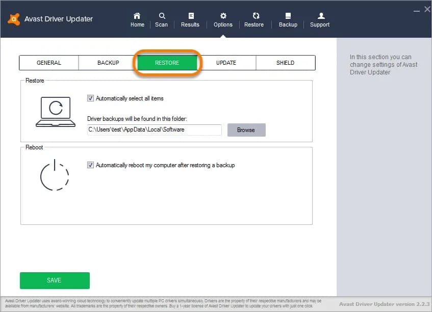 Screenshot 4 di Avast Driver Updater 1 Device, 1 Year Key
