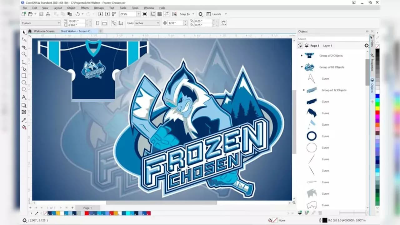 Screenshot 2 di CorelDRAW 2021 Standard (1 PC, Lifetime) Key