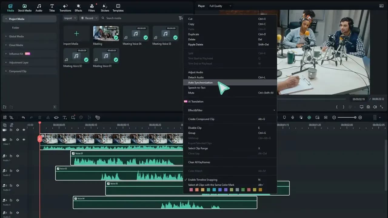 Screenshot 1 di Wondershare Filmora 15 Video Editor (1 Device, Lifetime) Key