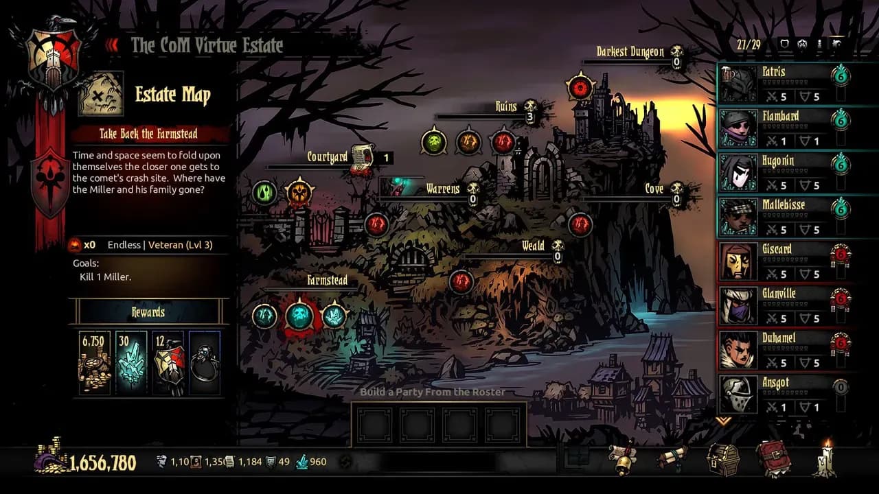 Screenshot 1 di Darkest Dungeon: The Color Of Madness PC Steam CD Key
