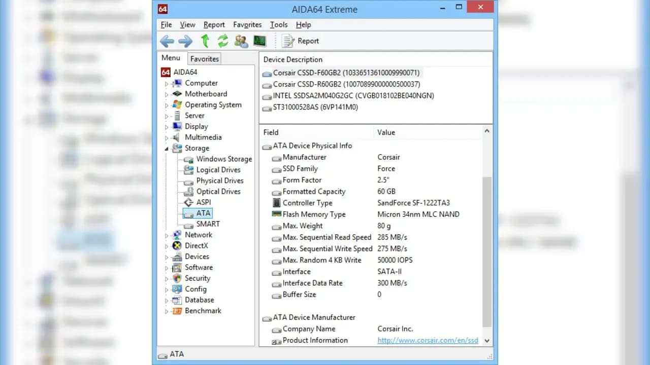 Captura 2 de AIDA64 Extreme Key