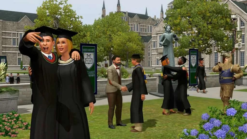 Screenshot 2 di The Sims 3 University Life PC EA App CD Key