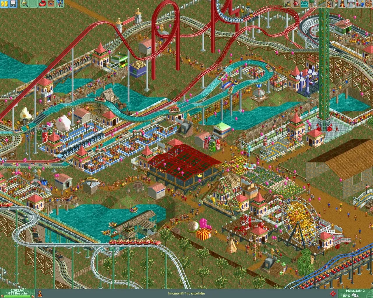 Screenshot 2 di RollerCoaster Tycoon 2: Triple Thrill Pack PC Steam CD Key