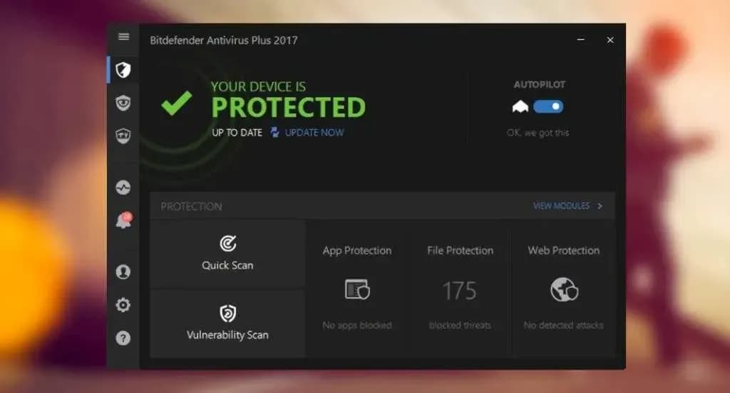 Screenshot 1 di Bitdefender Antivirus Plus 2025 (1 Device, 1 Year) Key