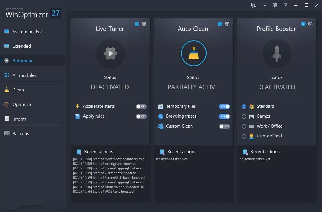 Ashampoo WinOptimizer 27 (1 Device, Lifetime) Key screenshot 2