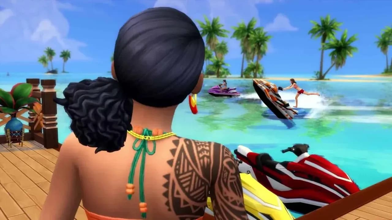 Screenshot 2 di The Sims 4: Island Living PC EA App CD Key