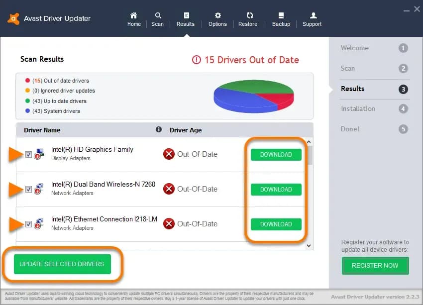 Screenshot 5 di Avast Driver Updater 1 Device, 1 Year Key
