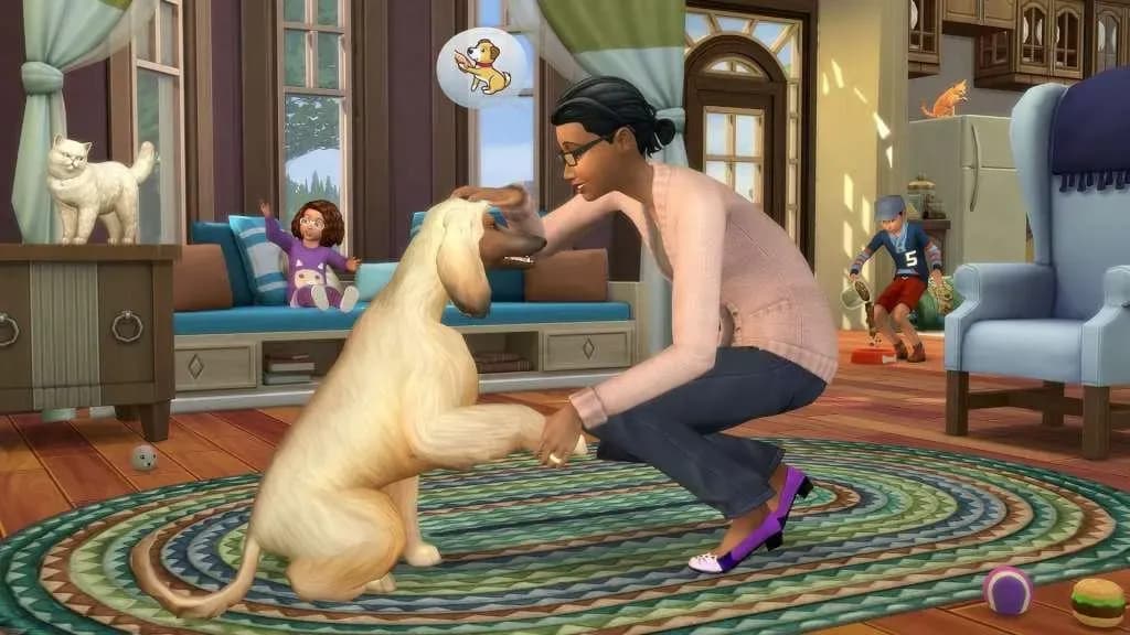 Screenshot 2 di The Sims 4: Cats & Dogs PC EA App CD Key