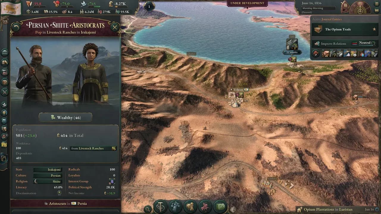 Screenshot 5 di Victoria 3 PC Steam CD Key (EU)