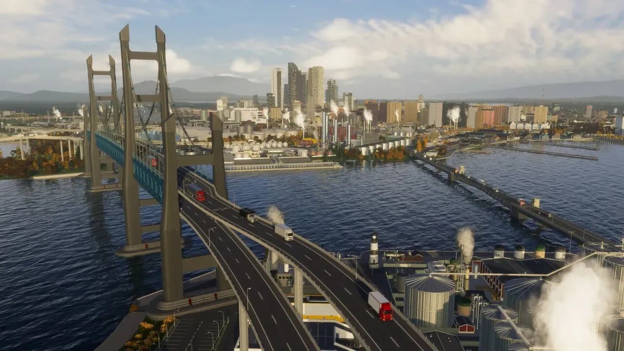 Cities: Skylines II - Bridges & Ports PC Steam CD Key screenshot 8