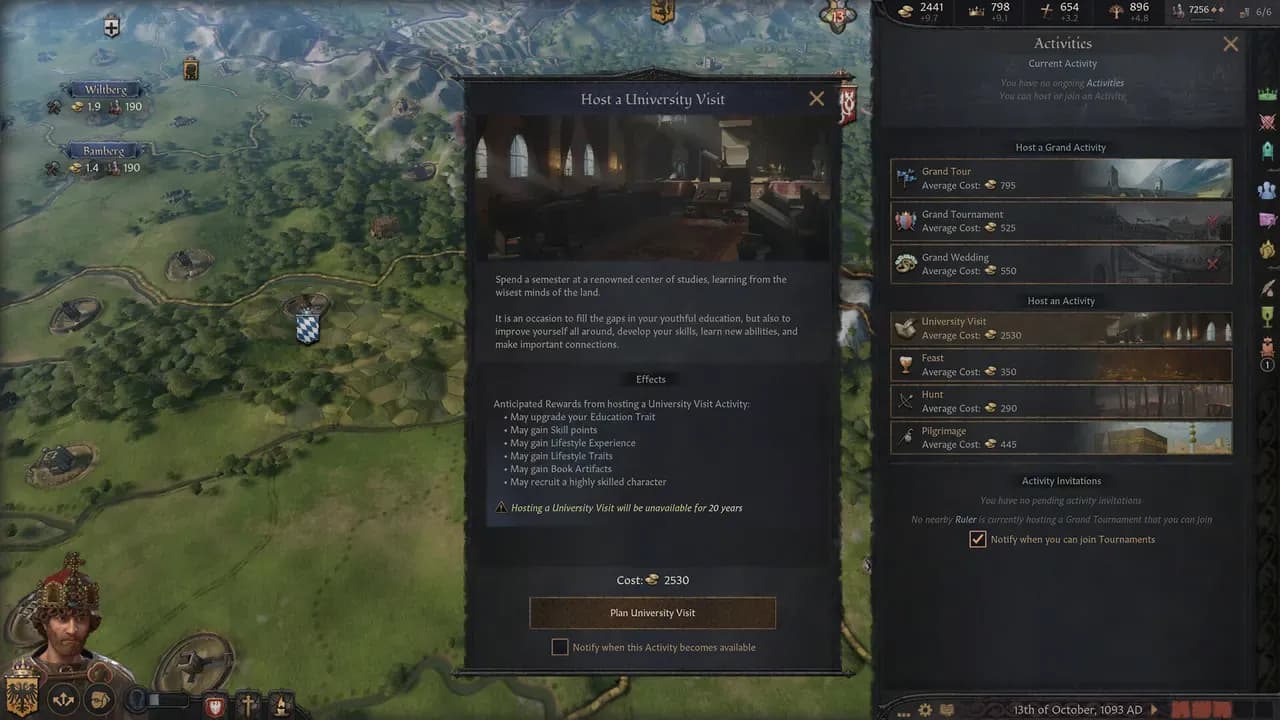 Screenshot 1 di Crusader Kings III: Wards & Wardens PC Steam CD Key