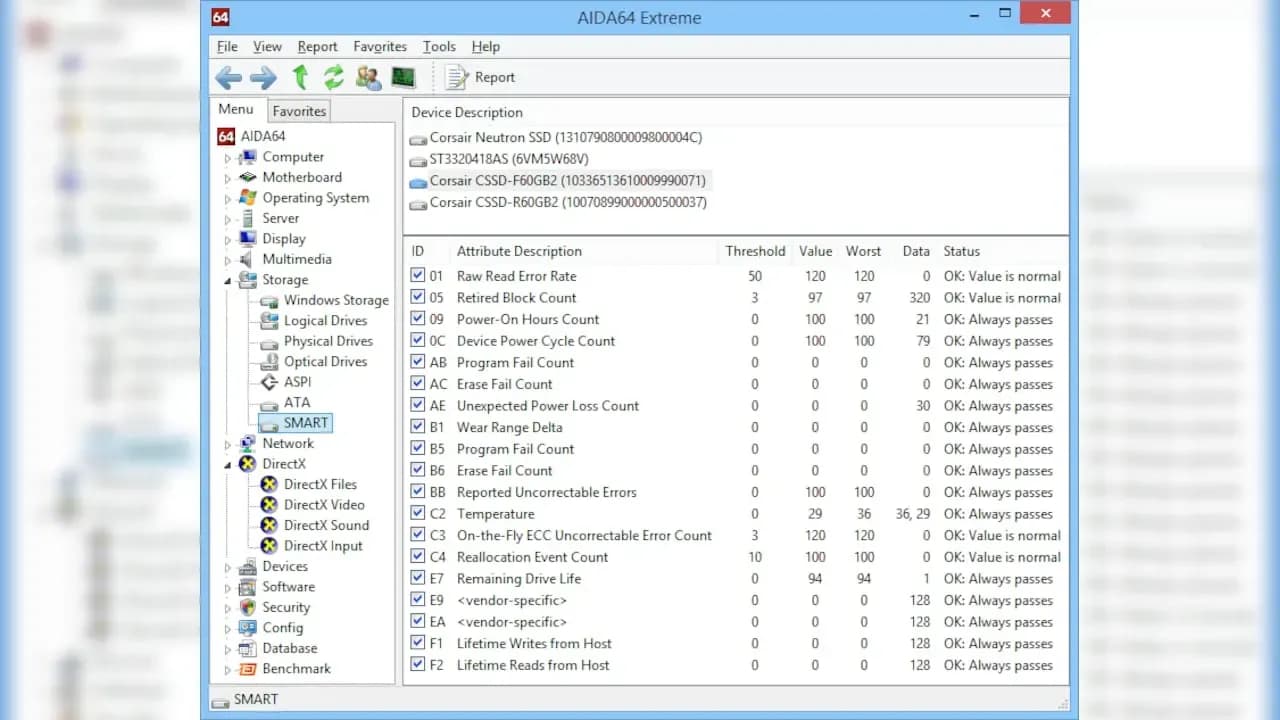 Captura 3 de AIDA64 Extreme Key