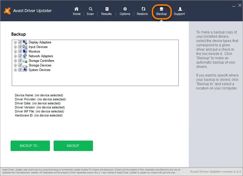 Screenshot 1 di Avast Driver Updater 1 Device, 1 Year Key
