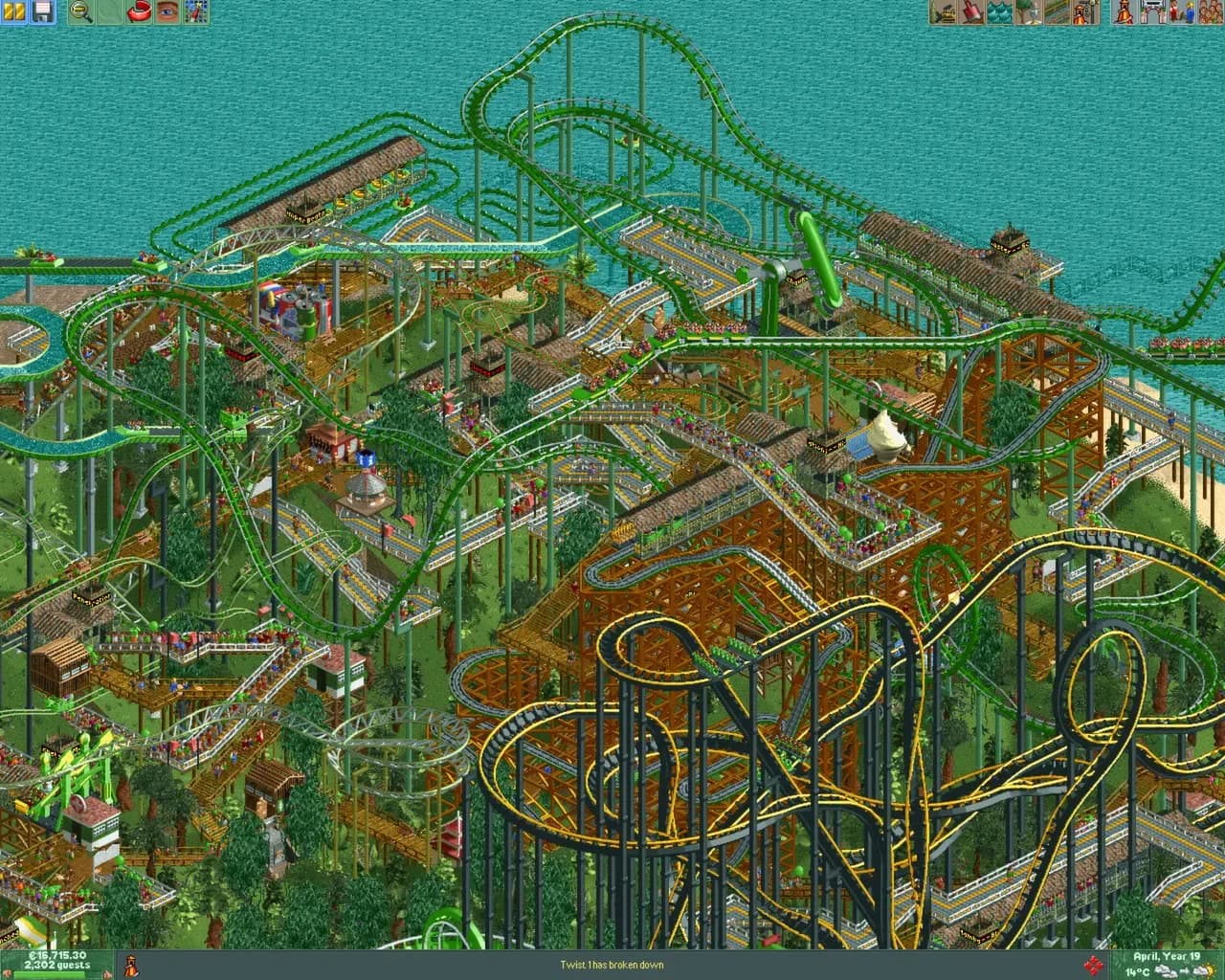 Screenshot 1 di RollerCoaster Tycoon 2: Triple Thrill Pack PC Steam CD Key