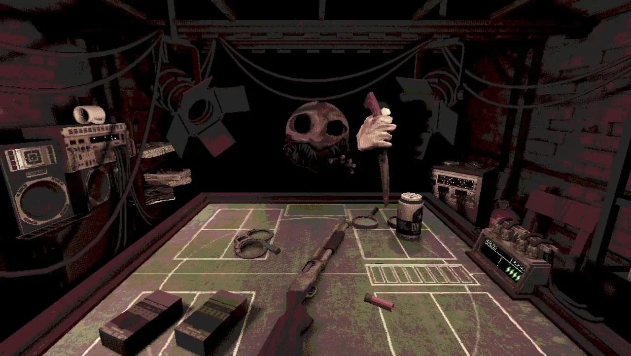 Screenshot 1 di Buckshot Roulette PC Steam CD Key