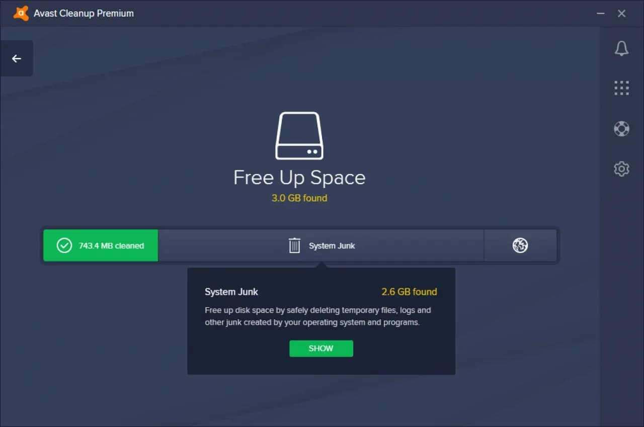 Screenshot 1 di Avast Cleanup Premium (1 PC, 1 Year) Key