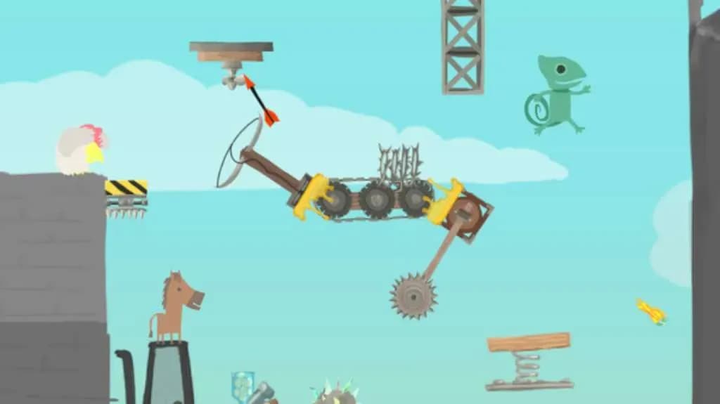 Screenshot 1 di Ultimate Chicken Horse PC Steam CD Key