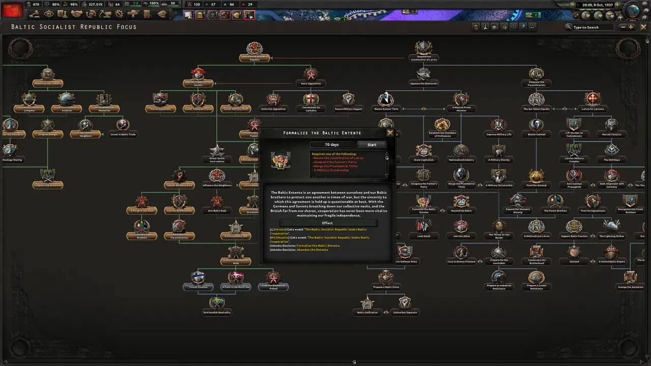 Screenshot 3 di Hearts of Iron IV: No Step Back PC Steam CD Key
