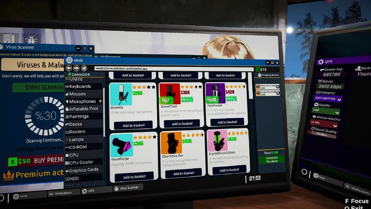 Streamer Life Simulator 2 PC Steam CD Key screenshot 2