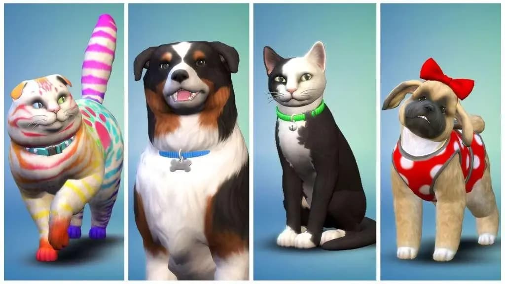 Screenshot 1 di The Sims 4: Cats & Dogs PC EA App CD Key