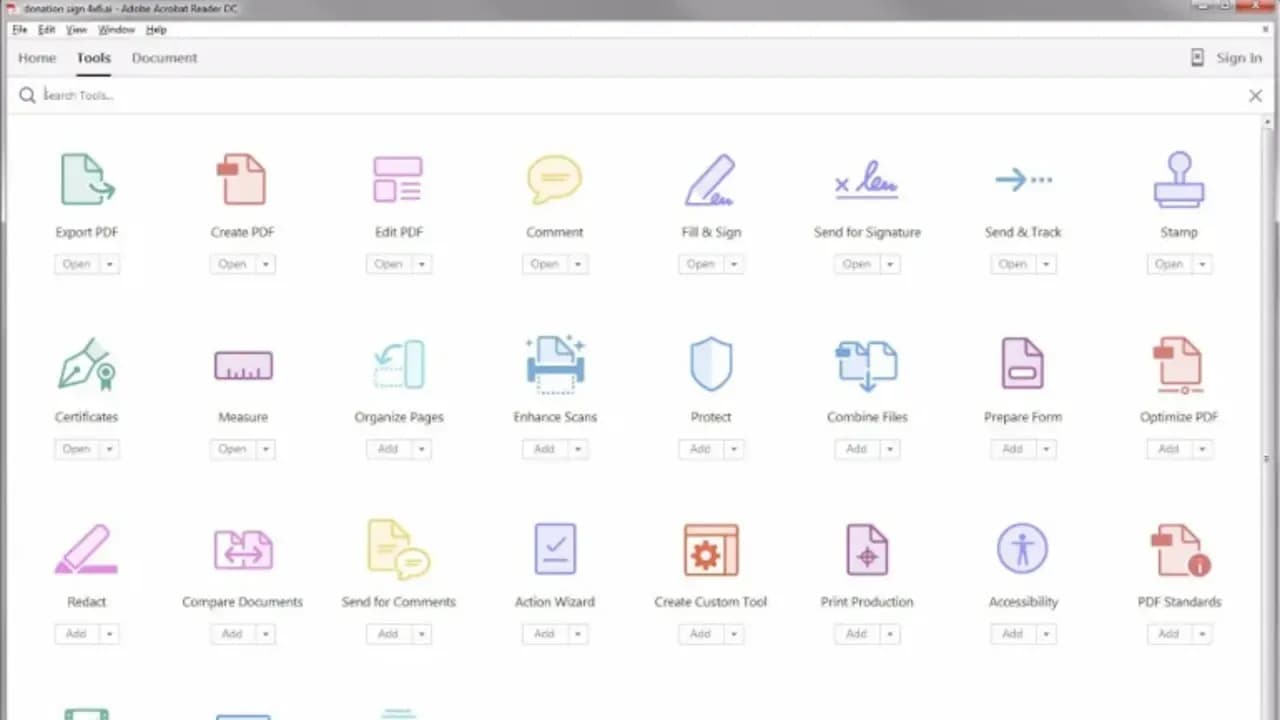 Screenshot 3 di Adobe Acrobat Pro 2017 1 Device Key