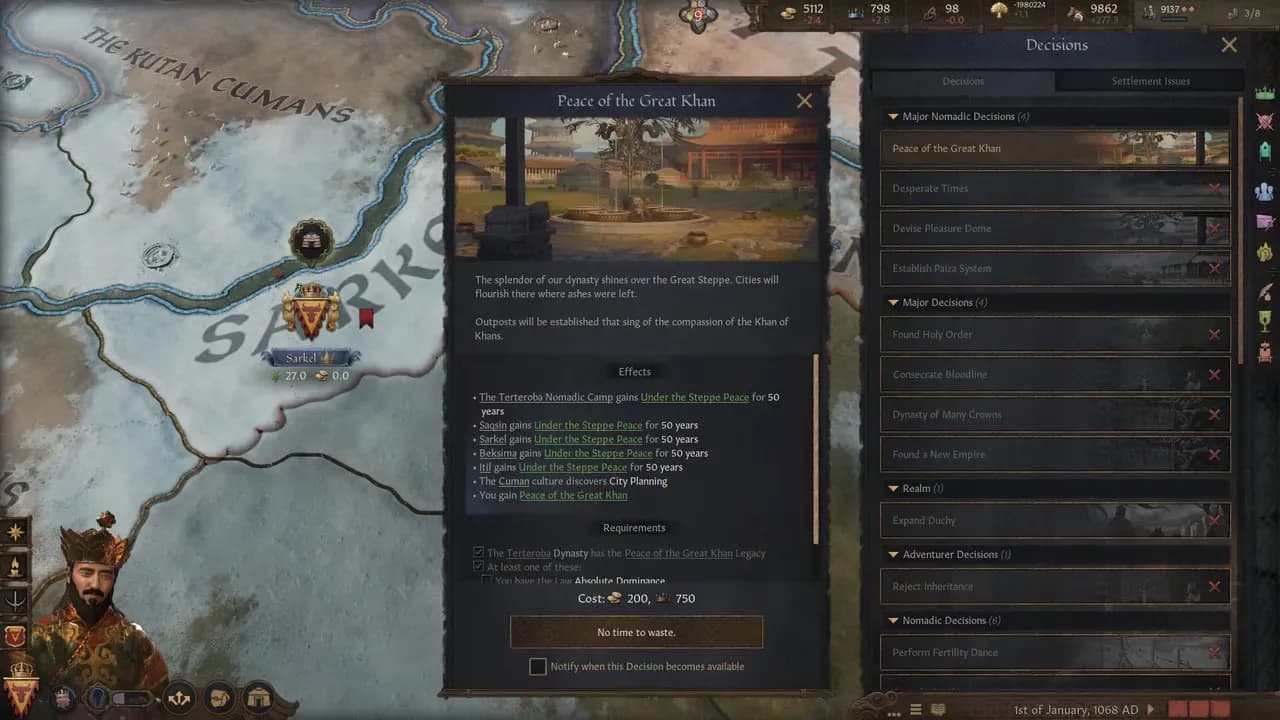Screenshot 6 di Crusader Kings III: Khans of the Steppe PC Steam CD Key