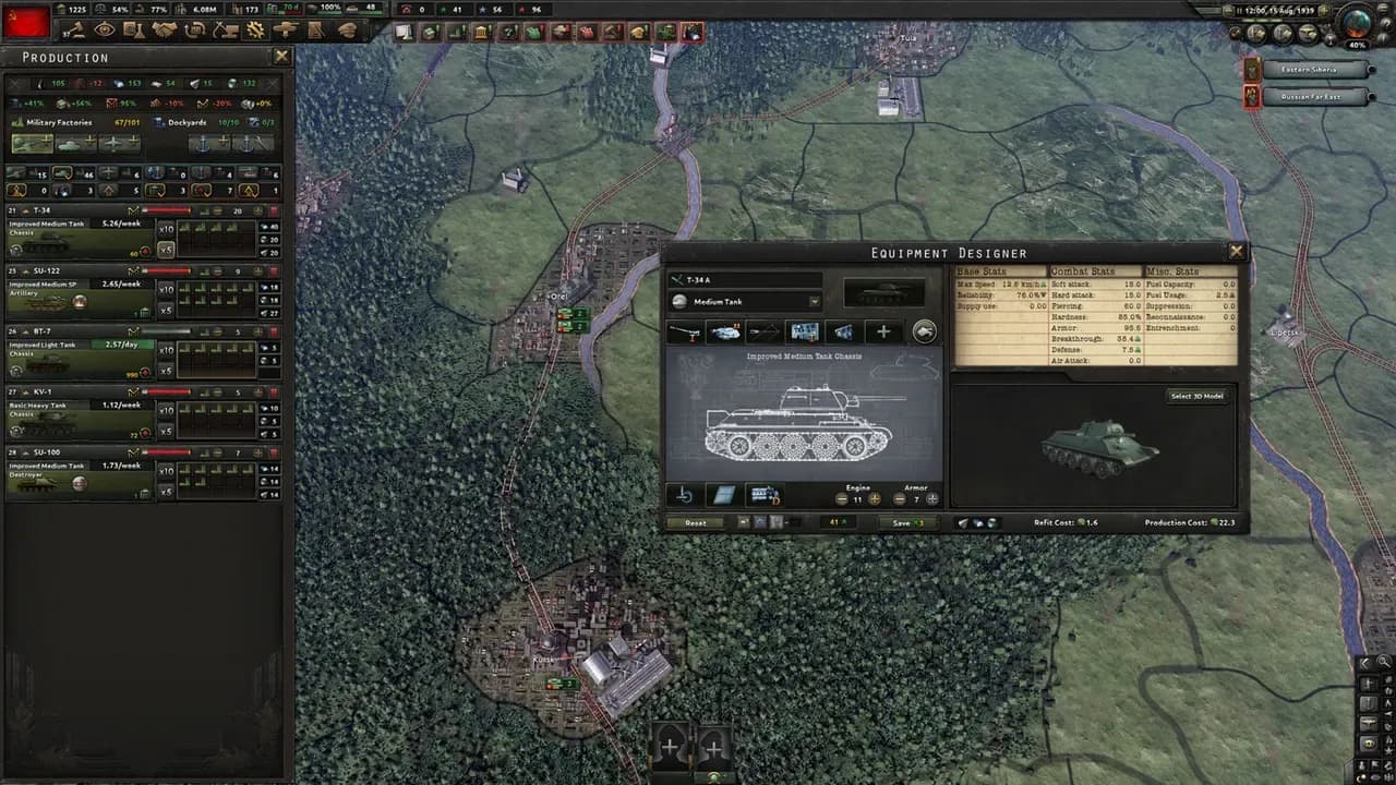 Screenshot 1 di Hearts of Iron IV: No Step Back PC Steam CD Key