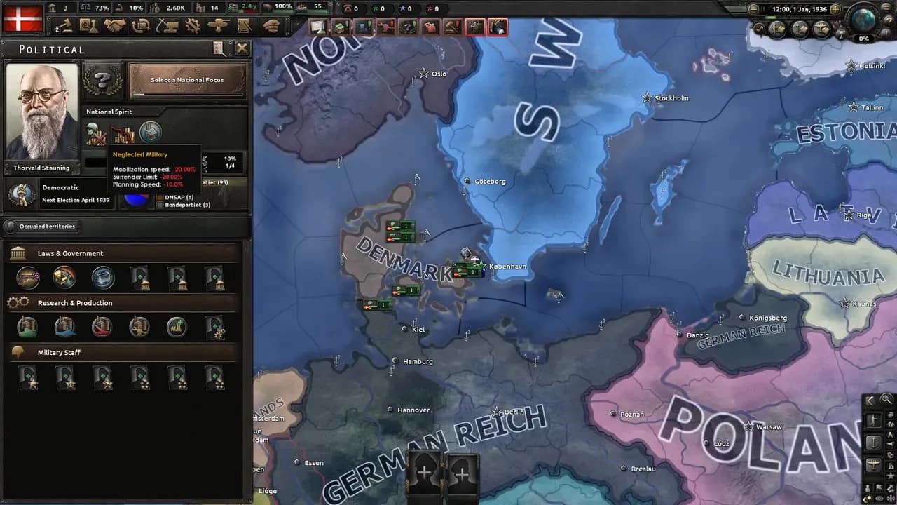 Screenshot 3 di Hearts of Iron IV: Arms Against Tyranny PC Steam CD Key