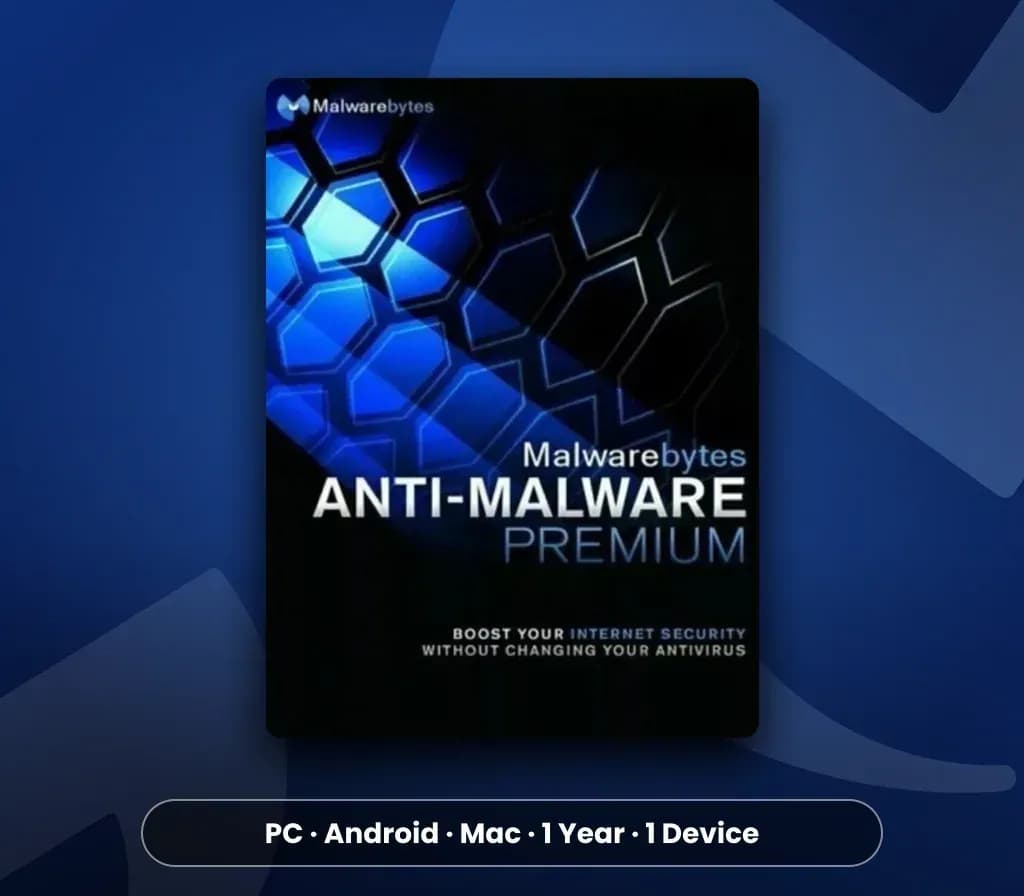 Malwarebytes Anti-Malware PC, Android, Mac 1 Year 1 Device Key