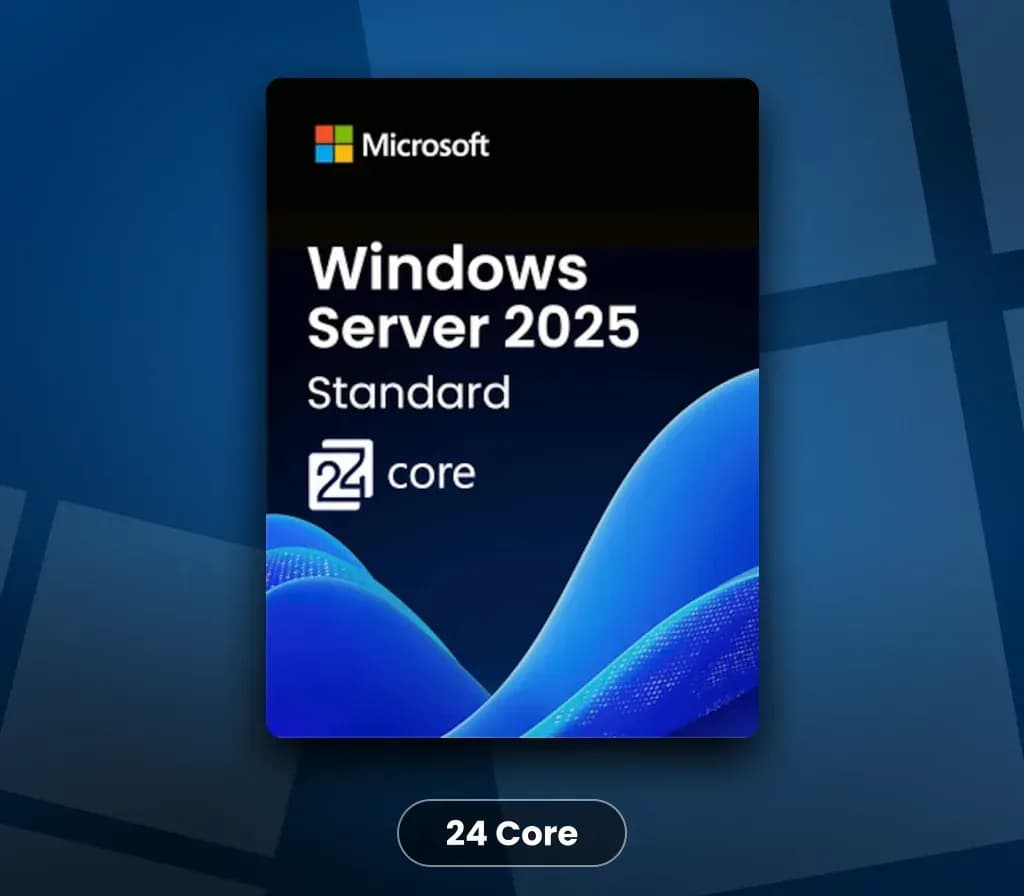 Windows Server 2025 Standard 24 core Key