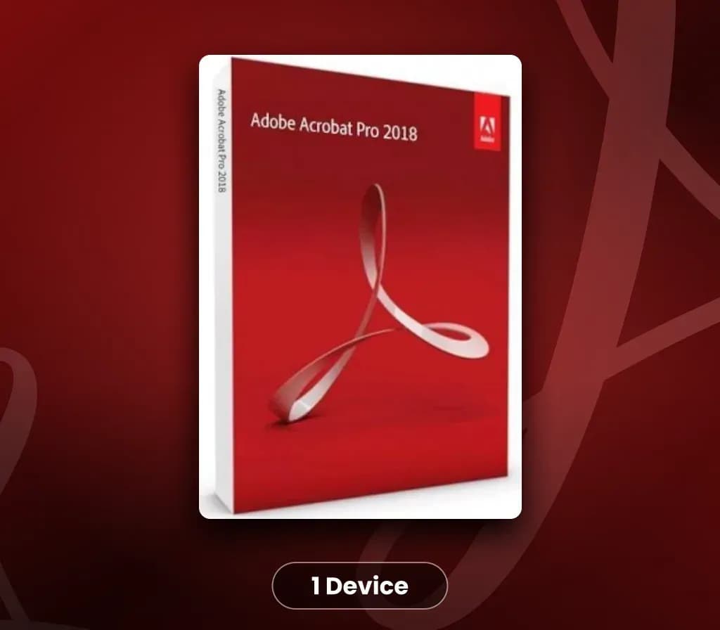 Adobe Acrobat Pro 2018 1 Device Key
